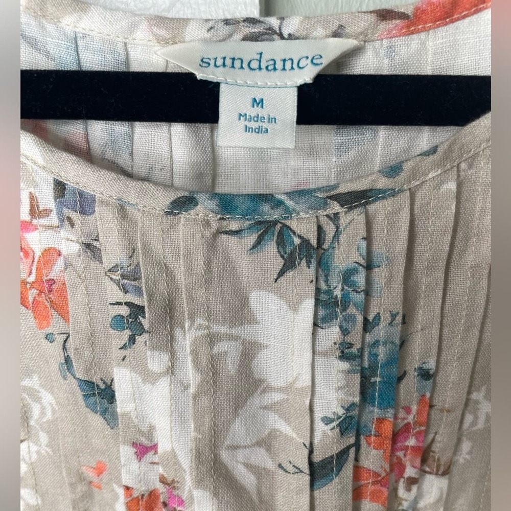 NWOT SUNDANCE Short Sleeve Floral Midi Dress - Picture 4 of 5